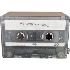 District 70 MIXTAPE Retro Cardboard Cat Scratcher, Large -Cat Supplies 762094 PT2. AC SS1800 V1675867374