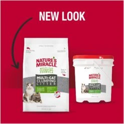 Nature's Miracle Multi-Cat Clumping Clay Cat Litter, 40-lb Bag -Cat Supplies 767550 PT4. AC SS1800 V1675712664