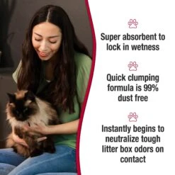 Nature's Miracle Multi-Cat Clumping Clay Cat Litter, 40-lb Bag -Cat Supplies 767550 PT5. AC SS1800 V1675442942