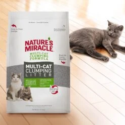 Nature's Miracle Multi-Cat Clumping Clay Cat Litter, 40-lb Bag -Cat Supplies 767550 PT6. AC SS1800 V1675442947