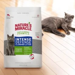 Nature's Miracle Intense Defense Odor Control Cat Litter, 40-lb Bag -Cat Supplies 767566 PT6. AC SS1800 V1675442946