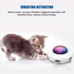 Shele UFO Interactive Cat Toy, White, Small -Cat Supplies 771318 PT4. AC SS1800 V1676298704