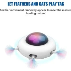 Shele UFO Interactive Cat Toy, White, Small -Cat Supplies 771318 PT5. AC SS1800 V1676052632