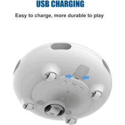 Shele UFO Interactive Cat Toy, White, Small -Cat Supplies 771318 PT7. AC SS1800 V1676052570