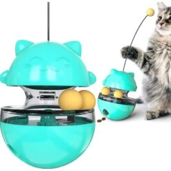 Shele Tumbler Interactive Cat Toy, Turquoise