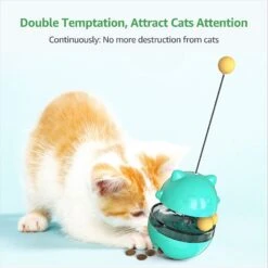 Shele Tumbler Interactive Cat Toy, Turquoise -Cat Supplies 771334 PT2. AC SS1800 V1676298703