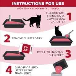 Arm & Hammer Litter Clump & Seal Multi-Cat Scented Clumping Clay Cat Litter -Cat Supplies 78026 PT5. AC SS1800 V1660161341