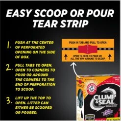 Arm & Hammer Litter Clump & Seal Multi-Cat Scented Clumping Clay Cat Litter -Cat Supplies 78026 PT8. AC SS1800 V1665173799