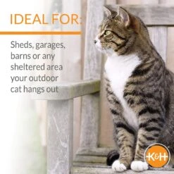 K&H Pet Products Thermo Mod Cat Shelter Weatherproof Outdoor Heated Cat House -Cat Supplies 78552 PT5. AC SS1800 V1696516429