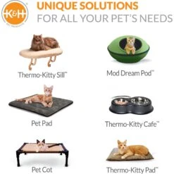 K&H Pet Products Thermo Mod Cat Shelter Weatherproof Outdoor Heated Cat House -Cat Supplies 78552 PT8. AC SS1800 V1696516784