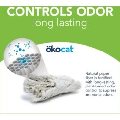 Okocat Dust-Free Unscented Non-Clumping Paper Pellet Cat Litter -Cat Supplies 78964 PT4. AC SS1800 V1588887371