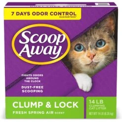 Scoop Away Clump & Lock Scented Clumping Clay Cat Litter -Cat Supplies 80310 PT5. AC SS1800 V1694459346