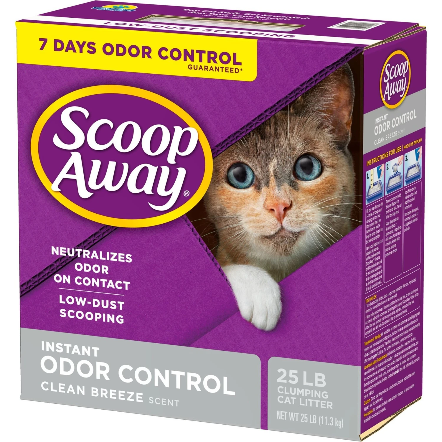Scoop Away Clean Breeze Scented Clumping Clay Cat Litter 8 Scoop Away Clean Breeze Scented Clumping Clay Cat Litter - Image 8