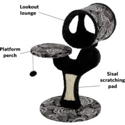 MidWest Feline Nuvo Salvador 30.75-in Faux Fur Cat Tree -Cat Supplies 80338 PT3. AC SS1800 V1505343581