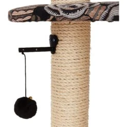 MidWest Feline Nuvo Tower 50.5-in Faux Fur Cat Tree & Condo -Cat Supplies 80344 PT3. AC SS1800 V1525271843