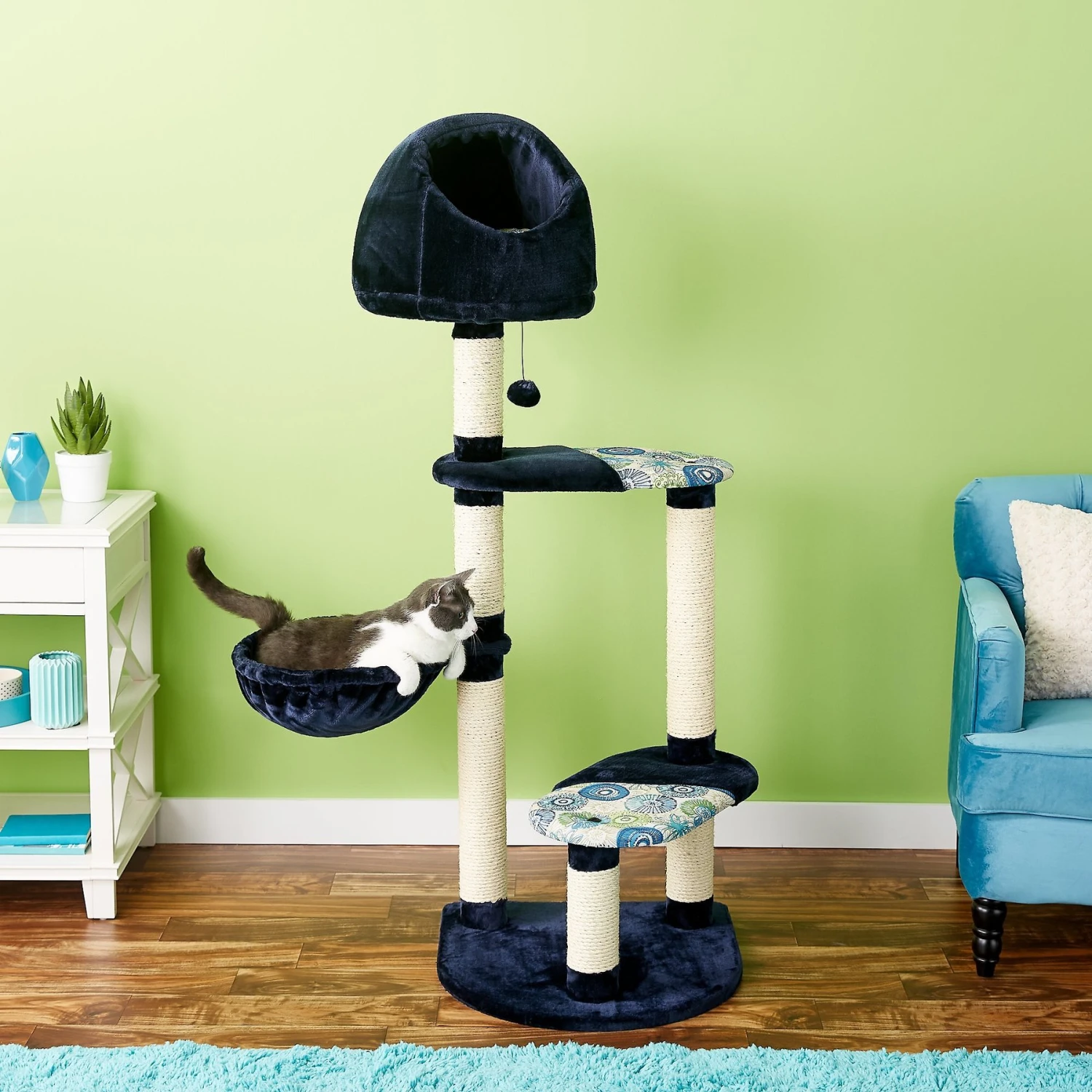 MidWest Feline Nuvo Resort 60-in Faux Fur Cat Tree 1 MidWest Feline Nuvo Resort 60-in Faux Fur Cat Tree