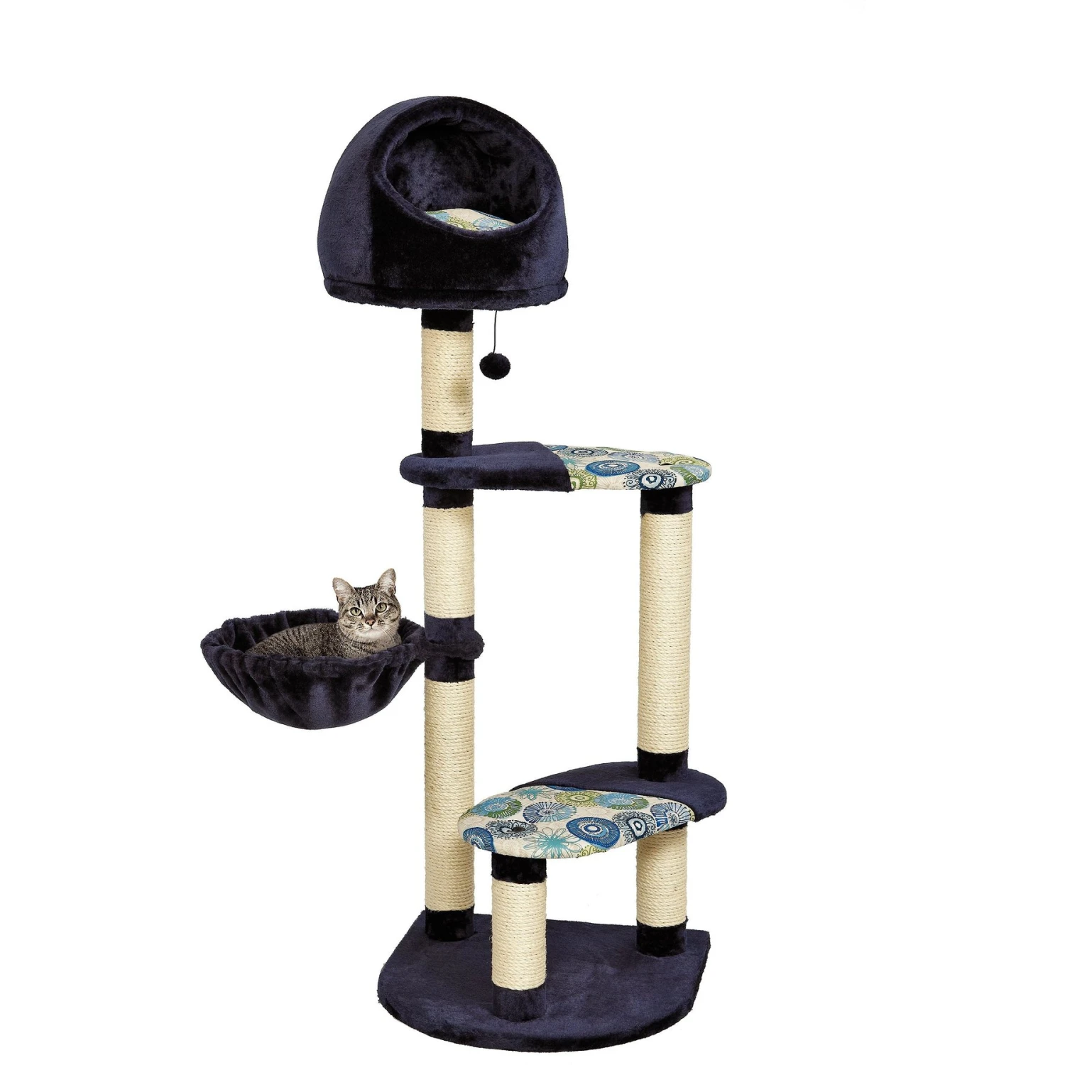 MidWest Feline Nuvo Resort 60-in Faux Fur Cat Tree 2 MidWest Feline Nuvo Resort 60-in Faux Fur Cat Tree - Image 2