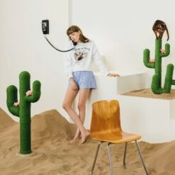 VETRESKA Oasis Cactus 41-in Cat Tree -Cat Supplies 805118 PT7. AC SS1800 V1680527784