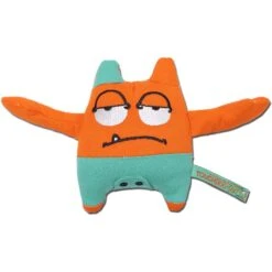 Touchdog Cartoon Sleepy Monster Plush Dog Toy