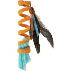 SmartyKat Instincts Crazy Coil Springy Cat Toy With Fringe & Detachable Feather Cat Toy -Cat Supplies 847222 PT5. AC SS1800 V1683728589