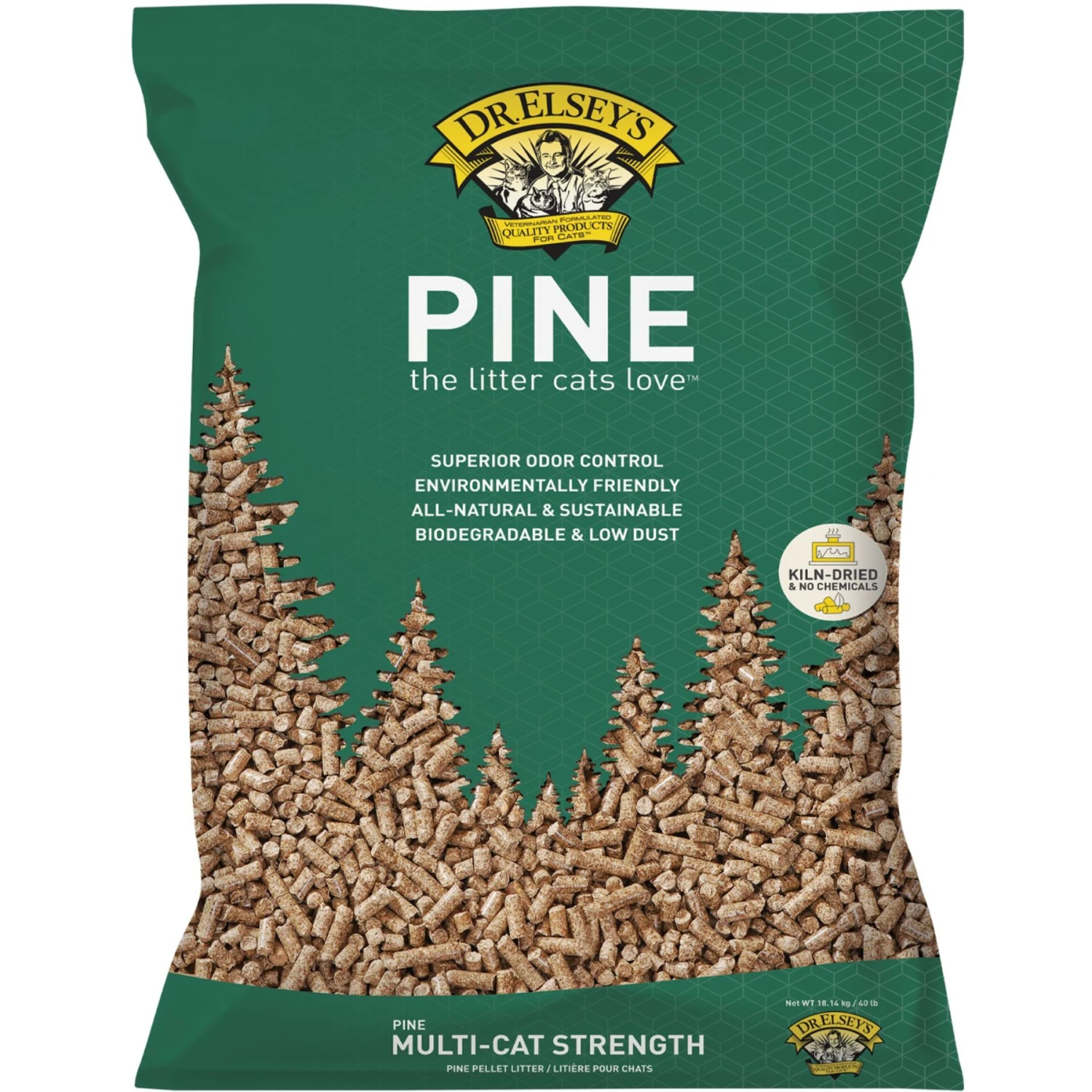 Dr. Elsey's Pine All-Natural Kiln-Dried Cat Litte 1 Dr. Elsey's Pine All-Natural Kiln-Dried Cat Litte