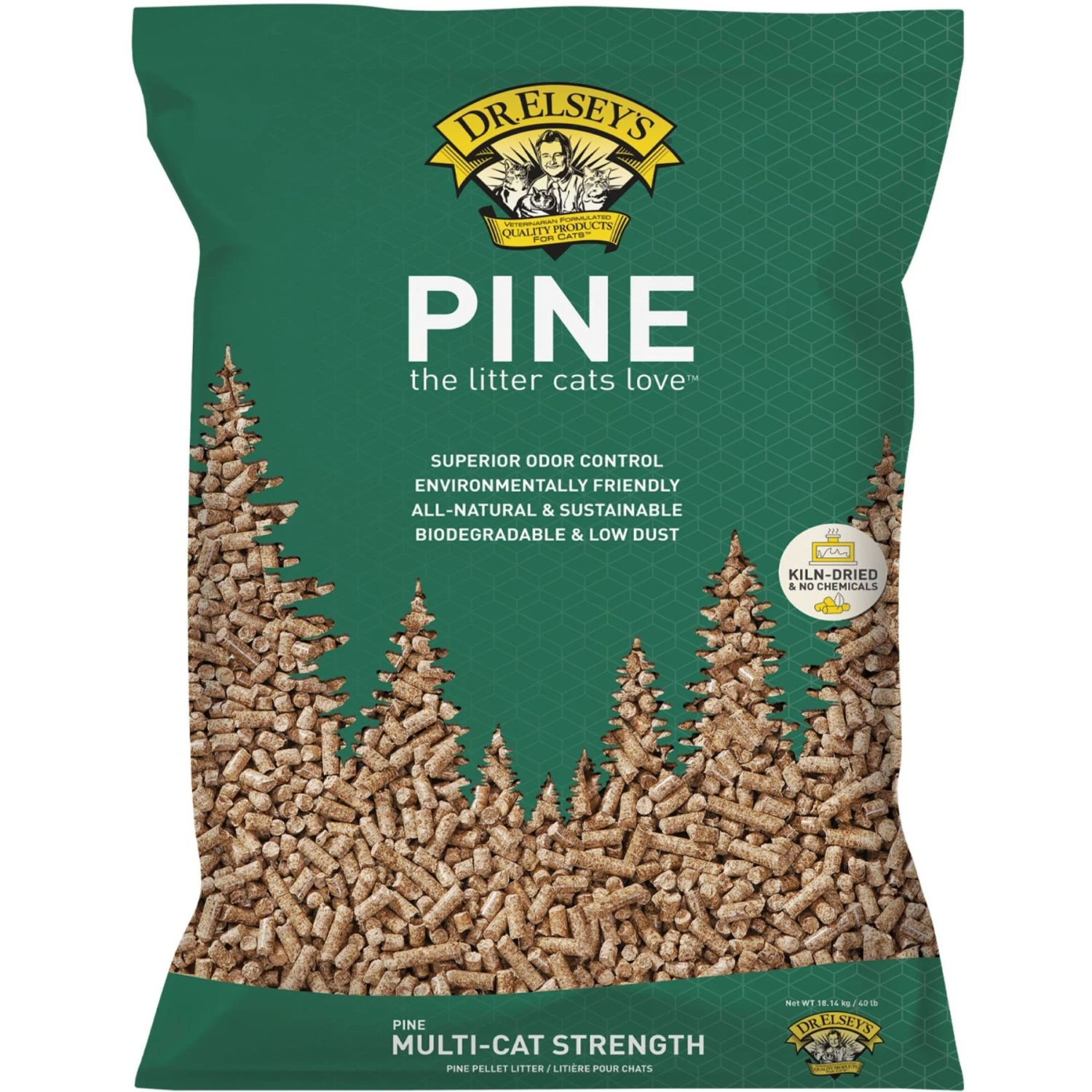 Dr. Elsey's Pine All-Natural Kiln-Dried Cat Litte 2 Dr. Elsey's Pine All-Natural Kiln-Dried Cat Litte - Image 2