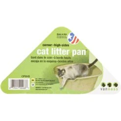 Van Ness High Side Corner Cat Litter Pan, Blue -Cat Supplies 86334 PT8. AC SS1800 V1536765287