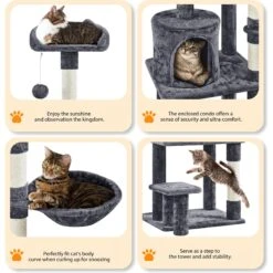 Yaheetech 57-in Cat Tree For Indoor Cats 14 Yaheetech 57-in Cat Tree For Indoor Cats -Cat Supplies 871742 PT5. AC SS1800 V1686246271