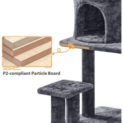 Yaheetech 57-in Cat Tree For Indoor Cats 16 Yaheetech 57-in Cat Tree For Indoor Cats -Cat Supplies 871742 PT7. AC SS1800 V1686244571