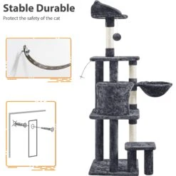 Yaheetech 57-in Cat Tree For Indoor Cats 17 Yaheetech 57-in Cat Tree For Indoor Cats -Cat Supplies 871742 PT8. AC SS1800 V1686247927