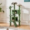 Yaheetech 54.5-in Cactus Cat Tree, Medium, Green & Brown