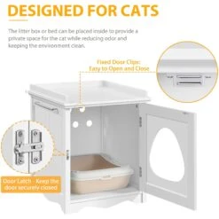 Yaheetech Indoor Cat Litter Box Enclosure -Cat Supplies 871918 PT5. AC SS1800 V1686250365
