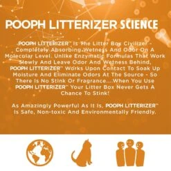 POOPH Kitty Litter Box Saver Cat Deodorizer, 16-oz Bottle -Cat Supplies 889046 PT2. AC SS1800 V1692030532