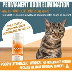 POOPH Kitty Litter Box Saver Cat Deodorizer, 16-oz Bottle -Cat Supplies 889046 PT7. AC SS1800 V1692030535