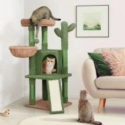 Yaheetech Cactus 42-in Plush Cat Tree