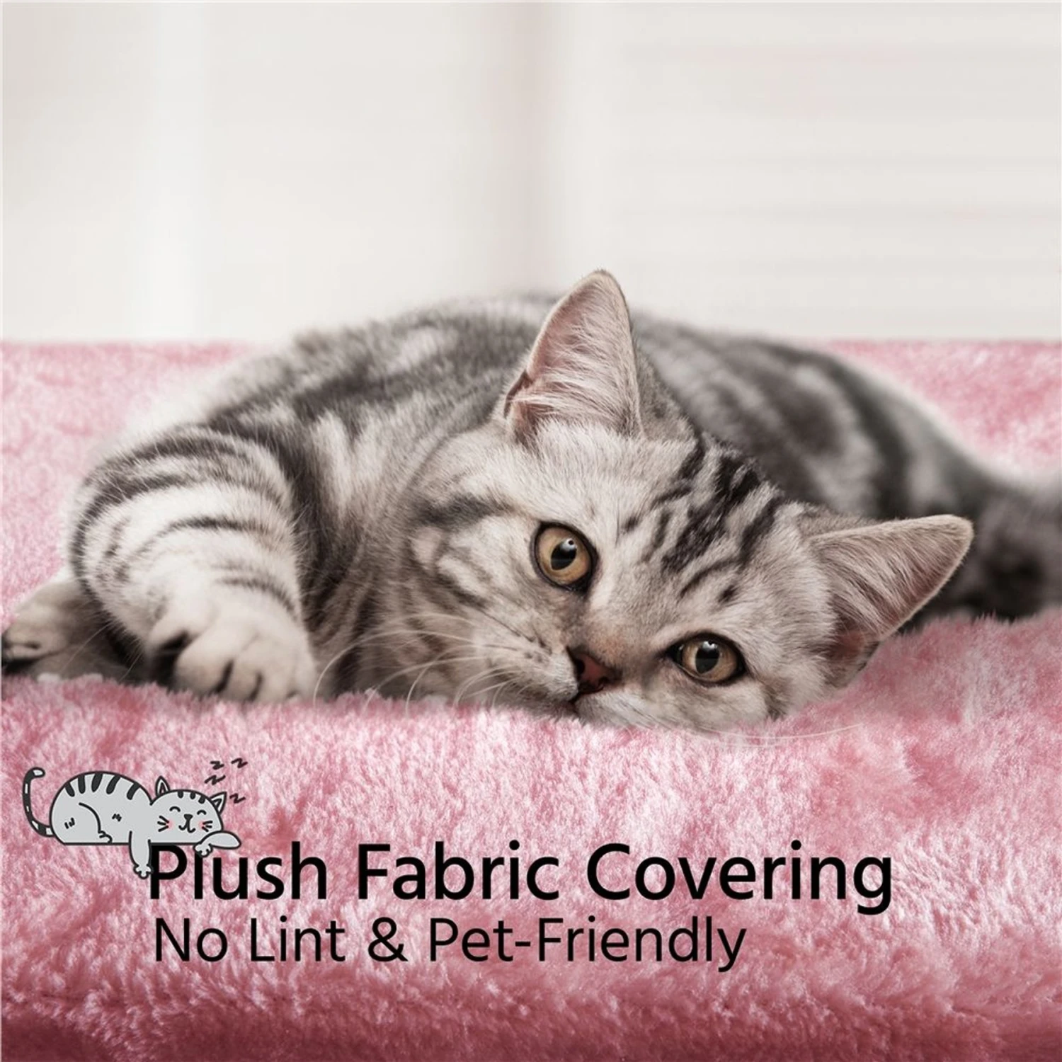 Yaheetech 34.5-in Plush Cover Cat Tree 5 Yaheetech 34.5-in Plush Cover Cat Tree - Image 5