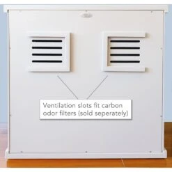 The Refined Feline Deluxe Cat Litter Box, X-Large, White -Cat Supplies 908230 PT3. AC SS1800 V1689275947