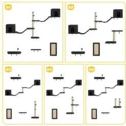 Coziwow Wall Mounted Cat Shelves -Cat Supplies 918590 PT3. AC SS1800 V1689970415