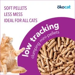 Okocat Mini Pellets Unscented Clumping Wood Cat Litter -Cat Supplies 929878 PT3. AC SS1800 V1693928842
