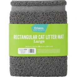 Frisco High Sided Cat Litter Box, Extra Large & Frisco Rectangular Cat Litter Mat -Cat Supplies 933398 PT6. AC SS1800 V1692303977