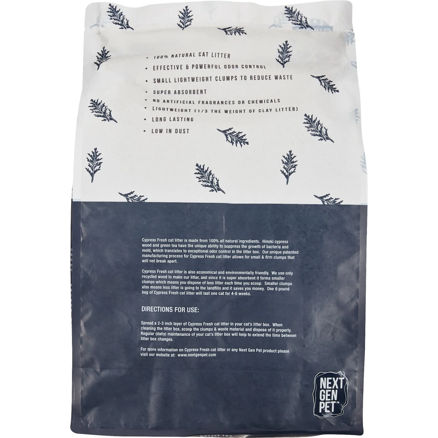 Next Gen Pet Products Cypress Fresh Unscented Clumping Wood Cat Litter 2 Next Gen Pet Products Cypress Fresh Unscented Clumping Wood Cat Litter - Image 2