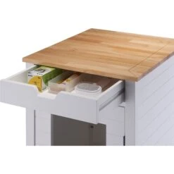 TRINITY 20-in Enclosure End Table With Drawer Cat Litter Box, White, Small -Cat Supplies 940742 PT4. AC SS1800 V1692300285