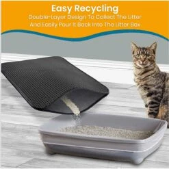 PAWBEE Cat Litter Mat, 30 X 24-in -Cat Supplies 944870 PT3. AC SS1800 V1693317637