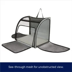 Frisco Travel Safety Dog & Cat Carrier & Pet Fit For Life Collapsible Portable Litter Box With Collapsible Bowl -Cat Supplies 947670 PT2. AC SS1800 V1693925085