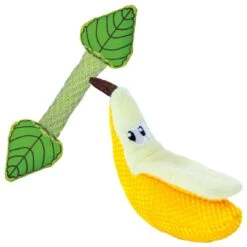 Catstages Dental Banana Cat Chew Toy With Catnip & Catstages Fresh Breath Mint Stick Cat Chew Toy