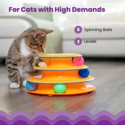 Catstages Tower Of Tracks Cat Toy, 3 Count -Cat Supplies 98978 PT2. AC SS1800 V1646769701